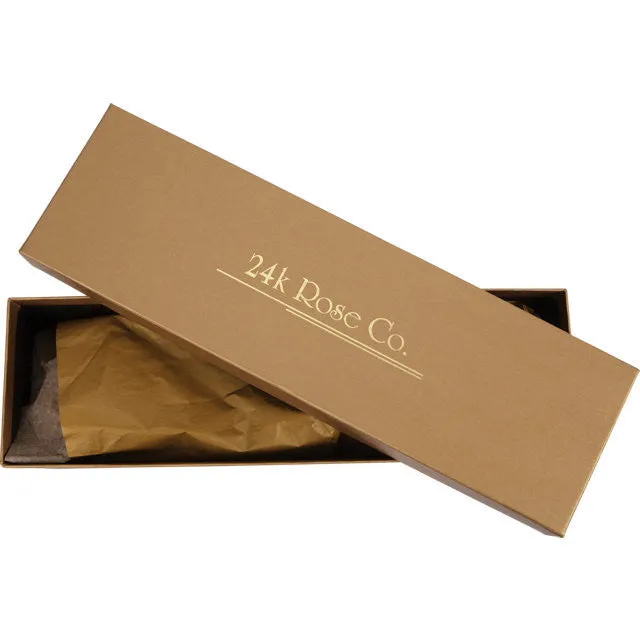 24k Rose Gold Dipped Long Stem Rose