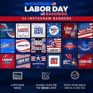 26 - Labor Day Instagram Banners