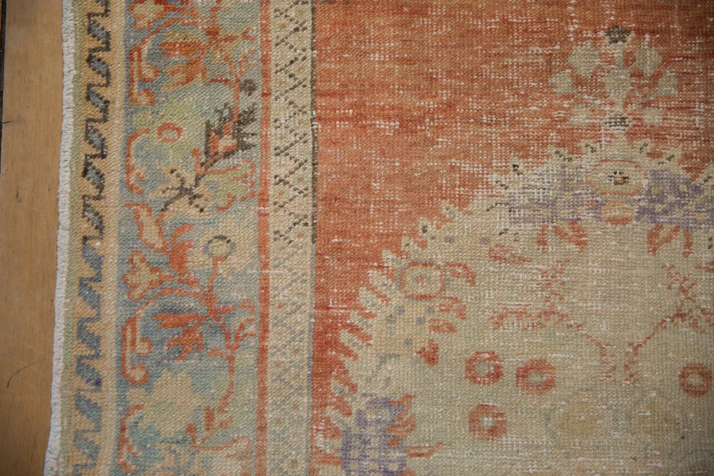 3.5x6.5 Vintage Distressed Oushak Rug