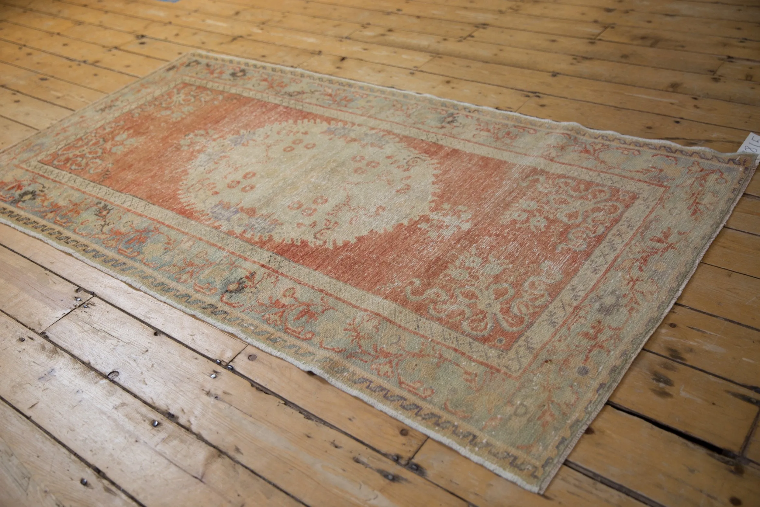 3.5x6.5 Vintage Distressed Oushak Rug