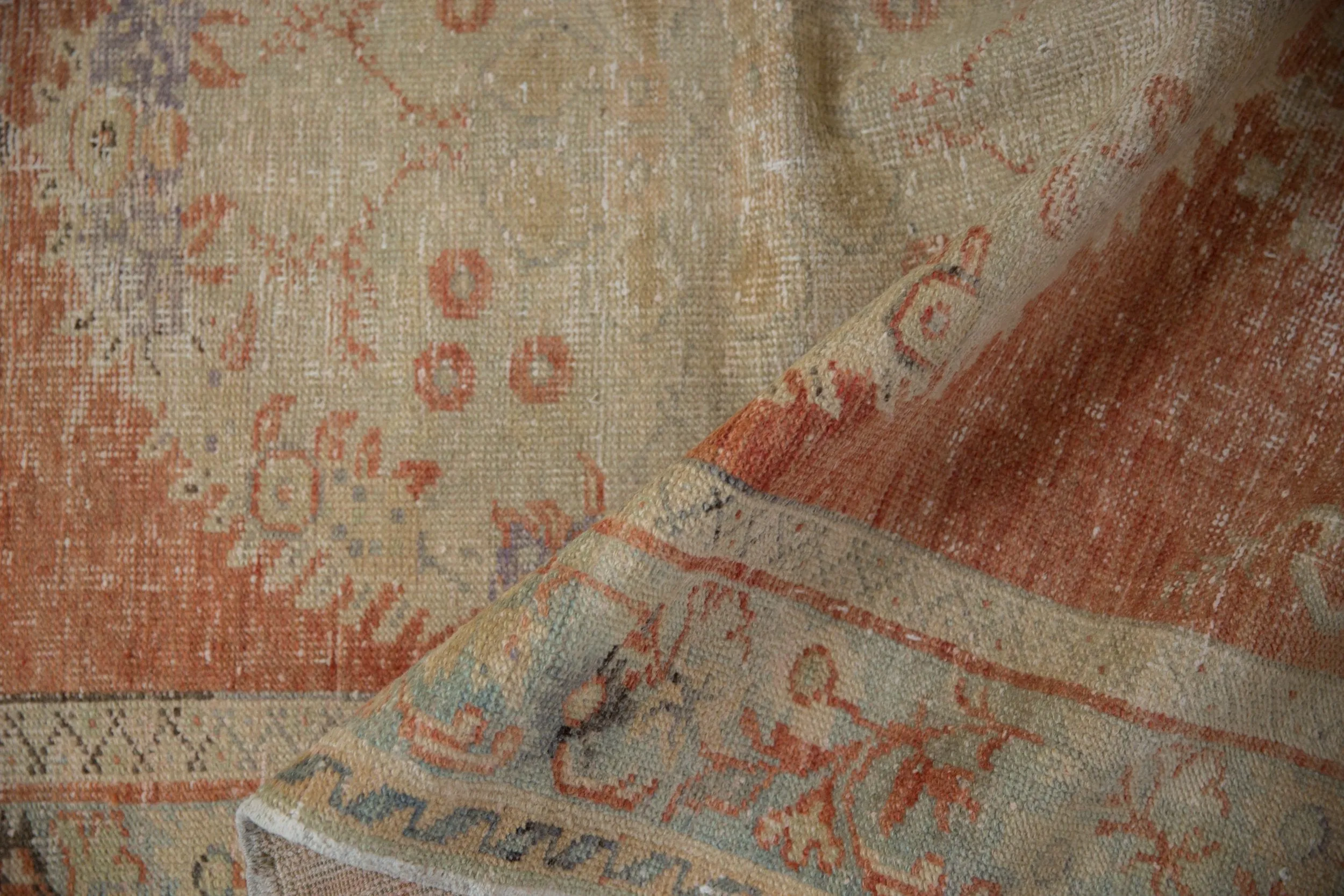 3.5x6.5 Vintage Distressed Oushak Rug