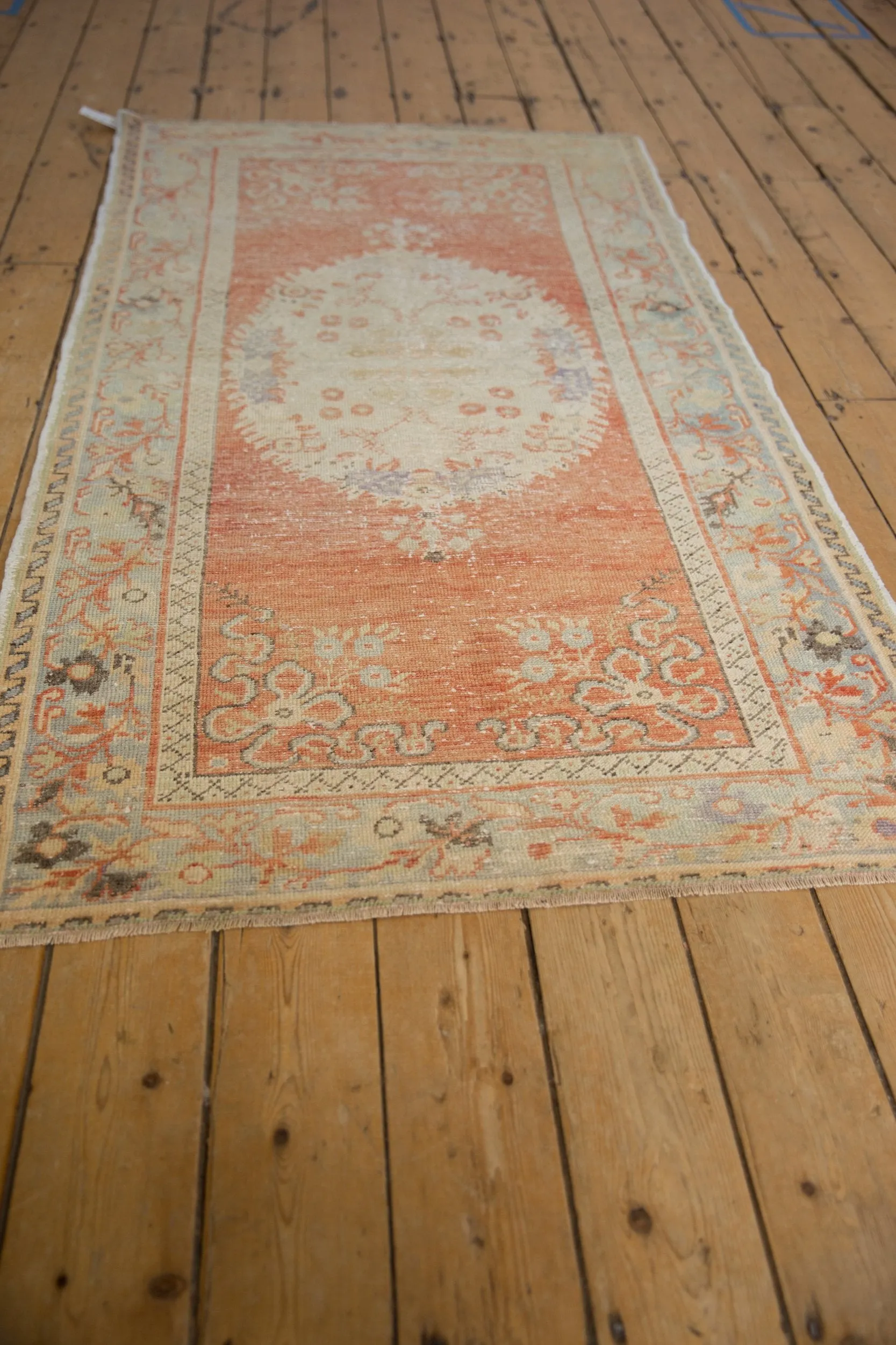 3.5x6.5 Vintage Distressed Oushak Rug