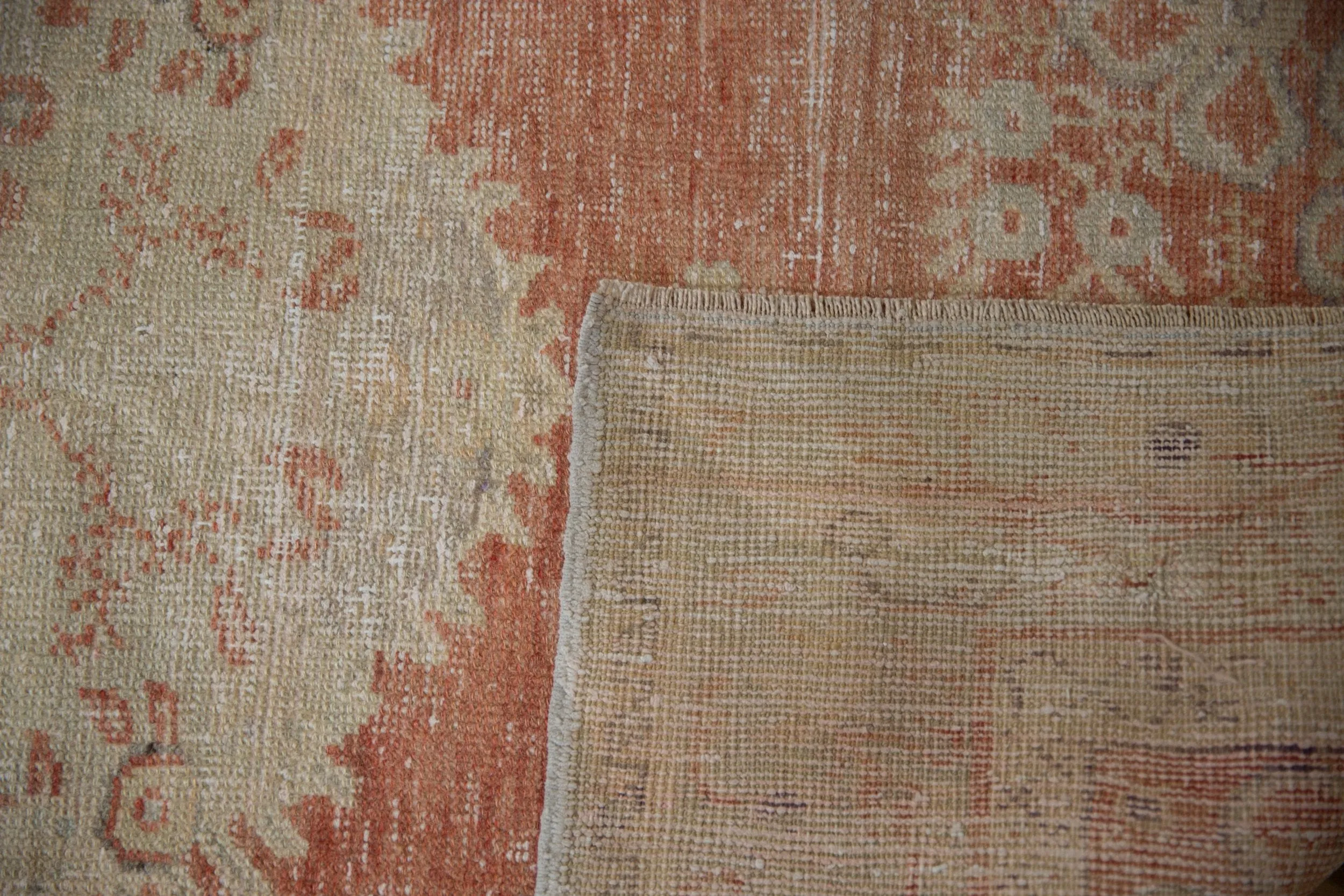 3.5x6.5 Vintage Distressed Oushak Rug