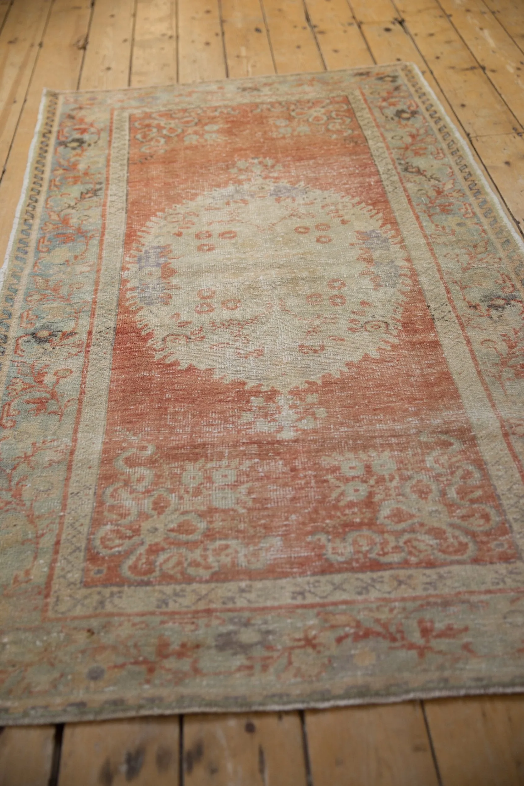 3.5x6.5 Vintage Distressed Oushak Rug