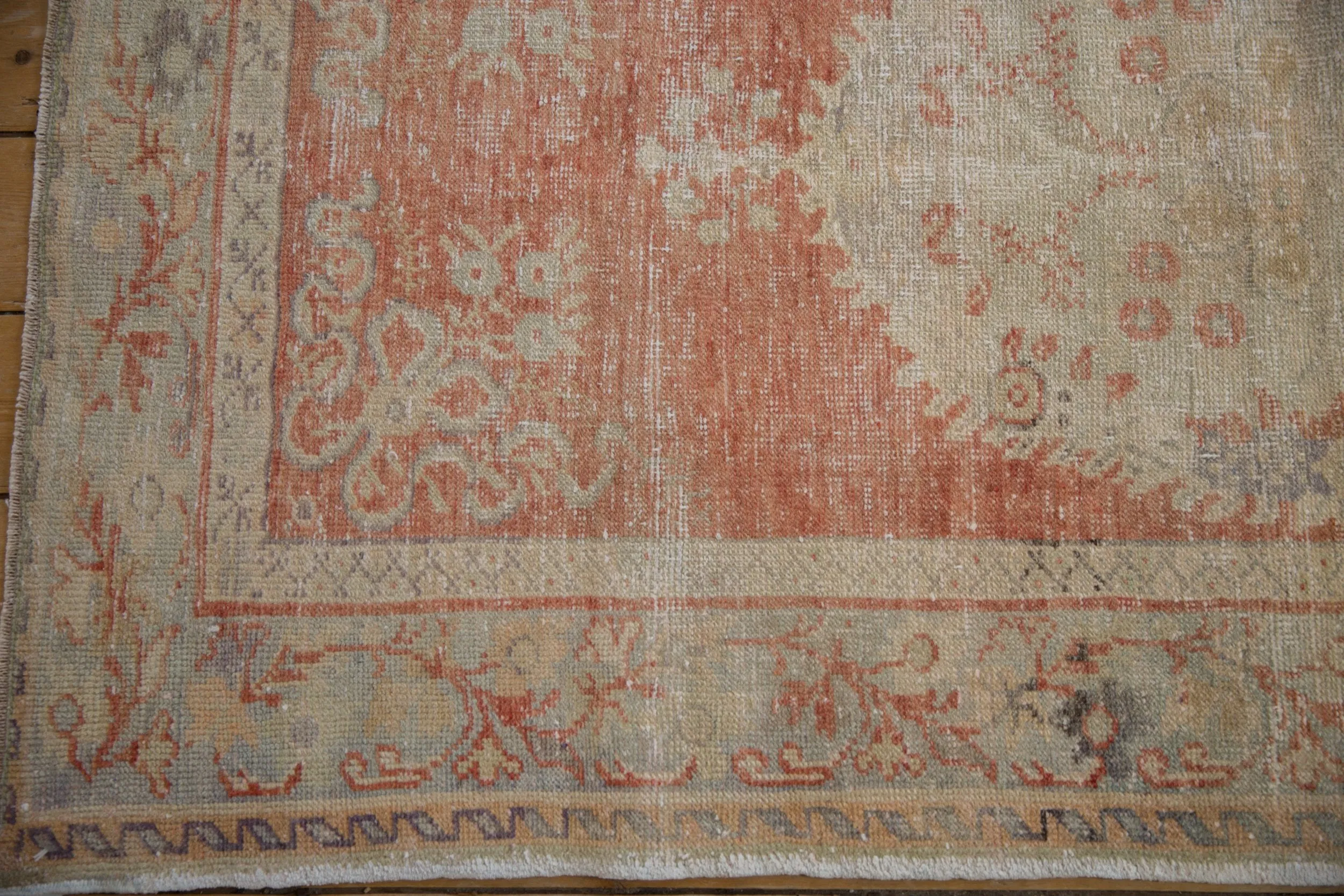 3.5x6.5 Vintage Distressed Oushak Rug