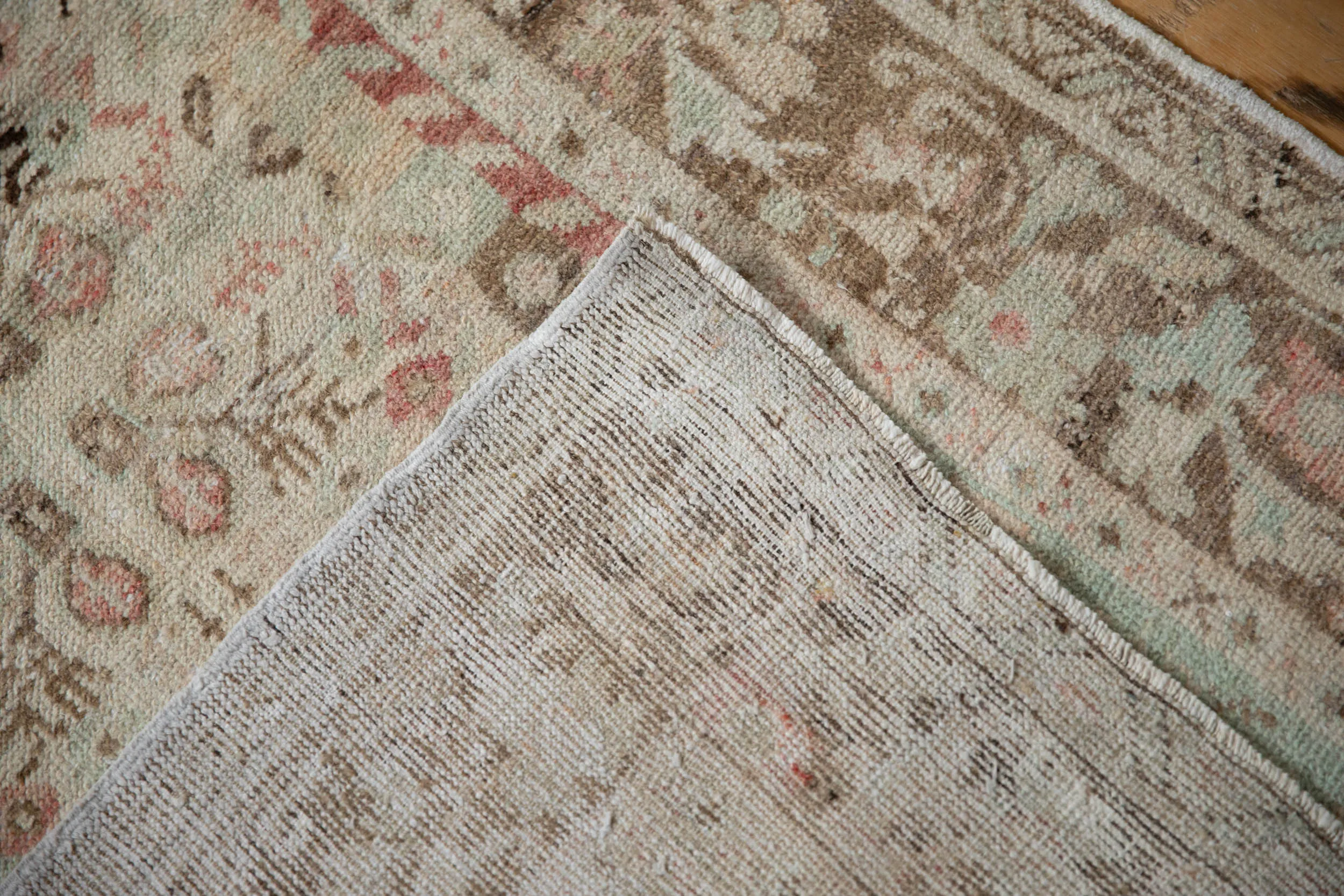 3x6.5 Vintage Distressed Oushak Rug Runner