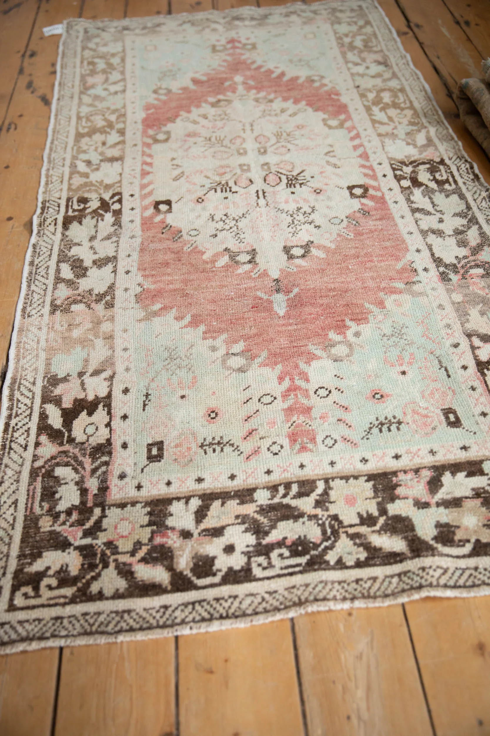 3x6.5 Vintage Distressed Oushak Rug Runner