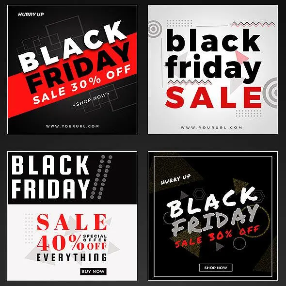 50 - Black Friday Instagram Banners
