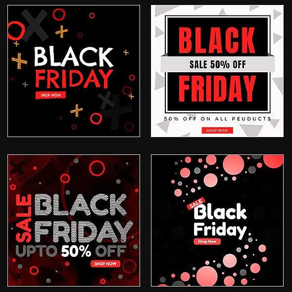 50 - Black Friday Instagram Banners