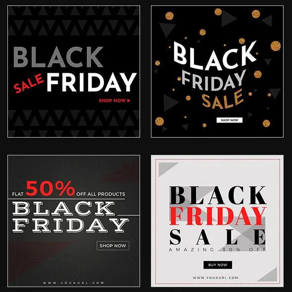 50 - Black Friday Instagram Banners