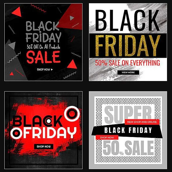 50 - Black Friday Instagram Banners