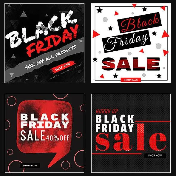 50 - Black Friday Instagram Banners