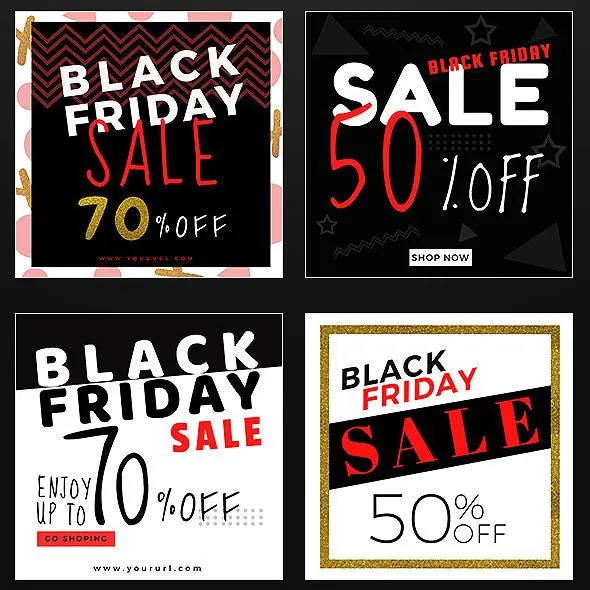 50 - Black Friday Instagram Banners
