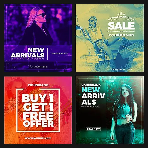 50 - Duotone Instagram Banners
