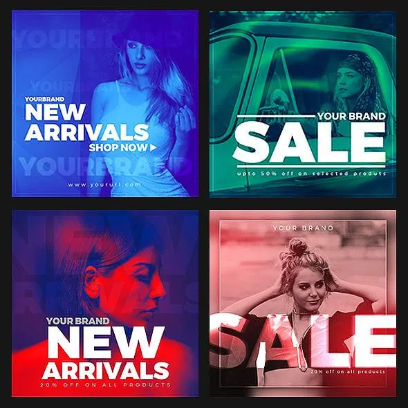 50 - Duotone Instagram Banners