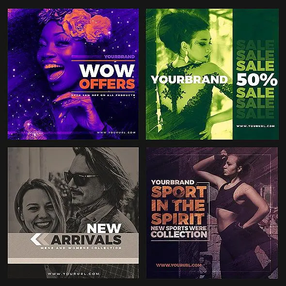50 - Duotone Instagram Banners