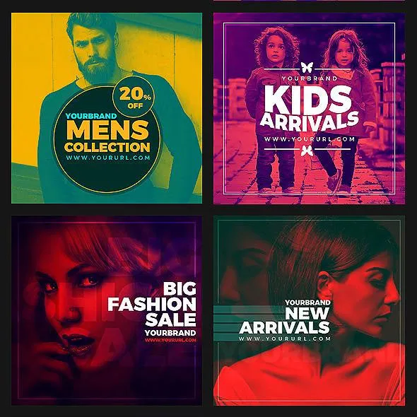 50 - Duotone Instagram Banners