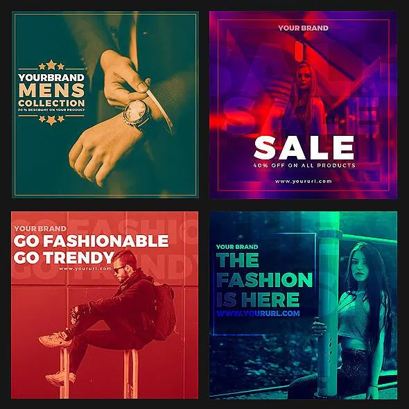 50 - Duotone Instagram Banners
