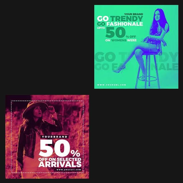 50 - Duotone Instagram Banners