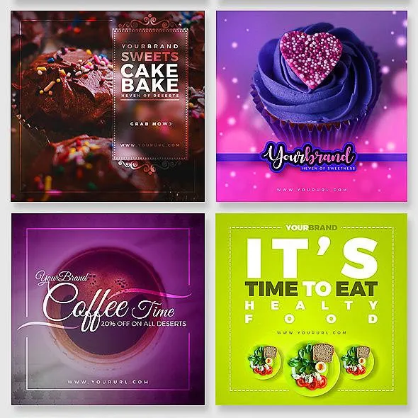 50 - Food Instagram Banners