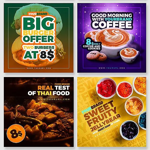 50 - Food Instagram Banners