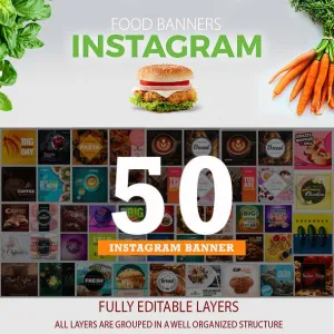 50 - Food Instagram Banners