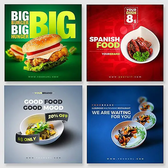 50 - Food Instagram Banners