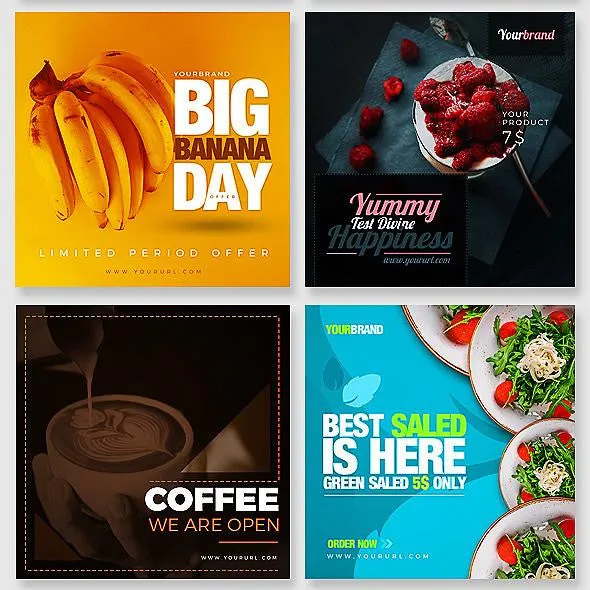 50 - Food Instagram Banners