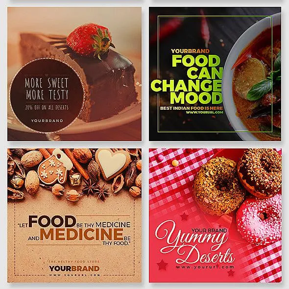 50 - Food Instagram Banners