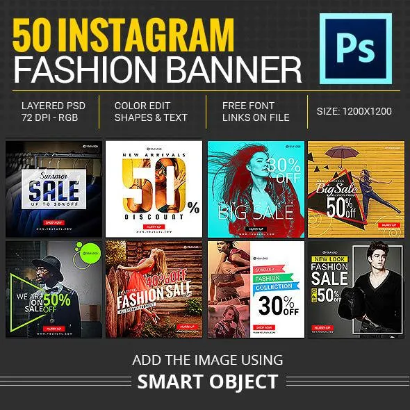 50 -  Instagram Promotional Banners