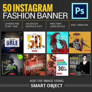 50 -  Instagram Promotional Banners
