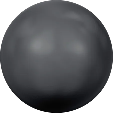 5810 Round Pearls, Crystal Black Pearl (001 298)