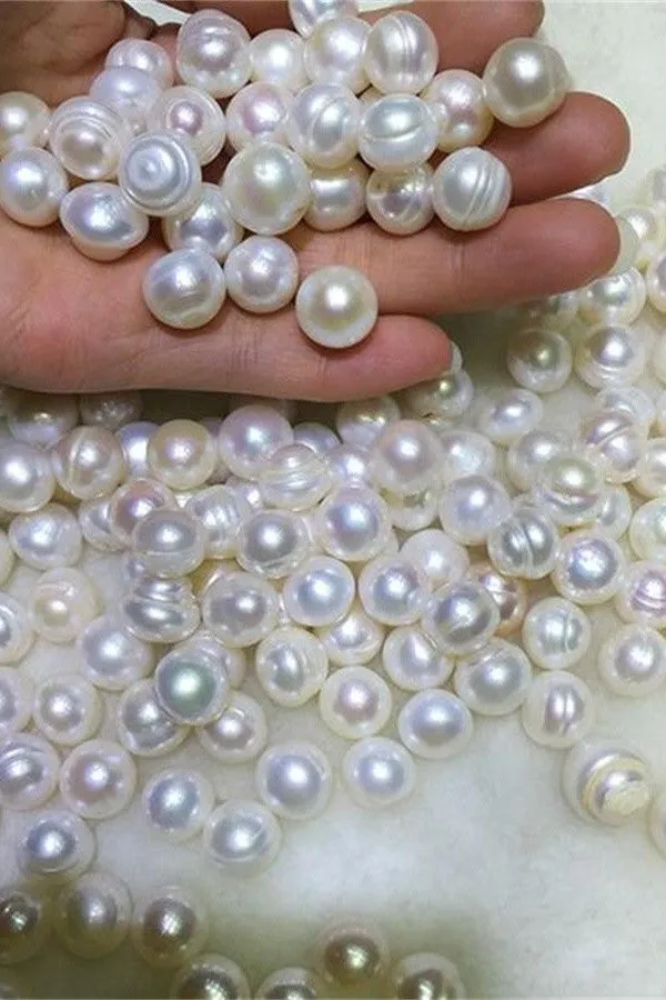 AAAA 11-12mm Cake Shape freshwater Loose Pearl P35
