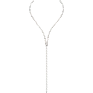 Akoya Pearl 18K White Gold Noble Design Pearl Beaded Necklace