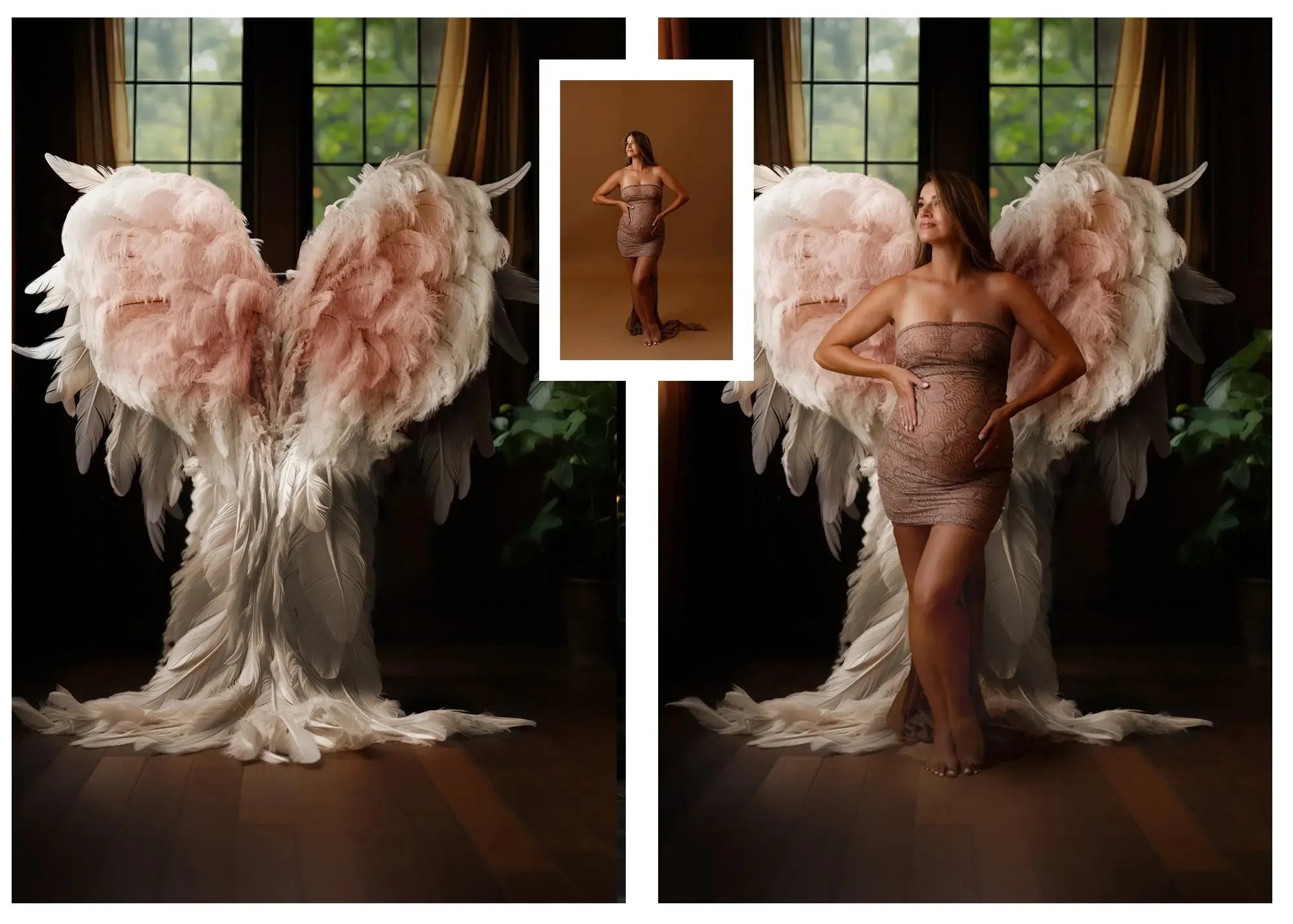 Angel Wings "Heart" Digital Background