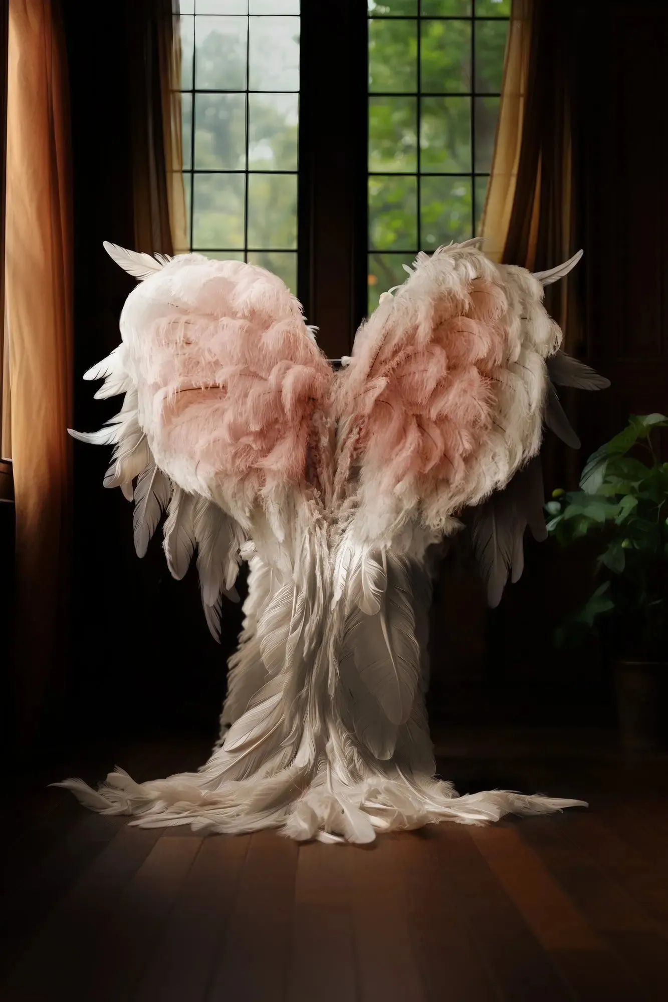 Angel Wings "Heart" Digital Background
