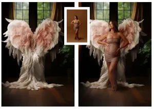 Angel Wings "Heart" Digital Background