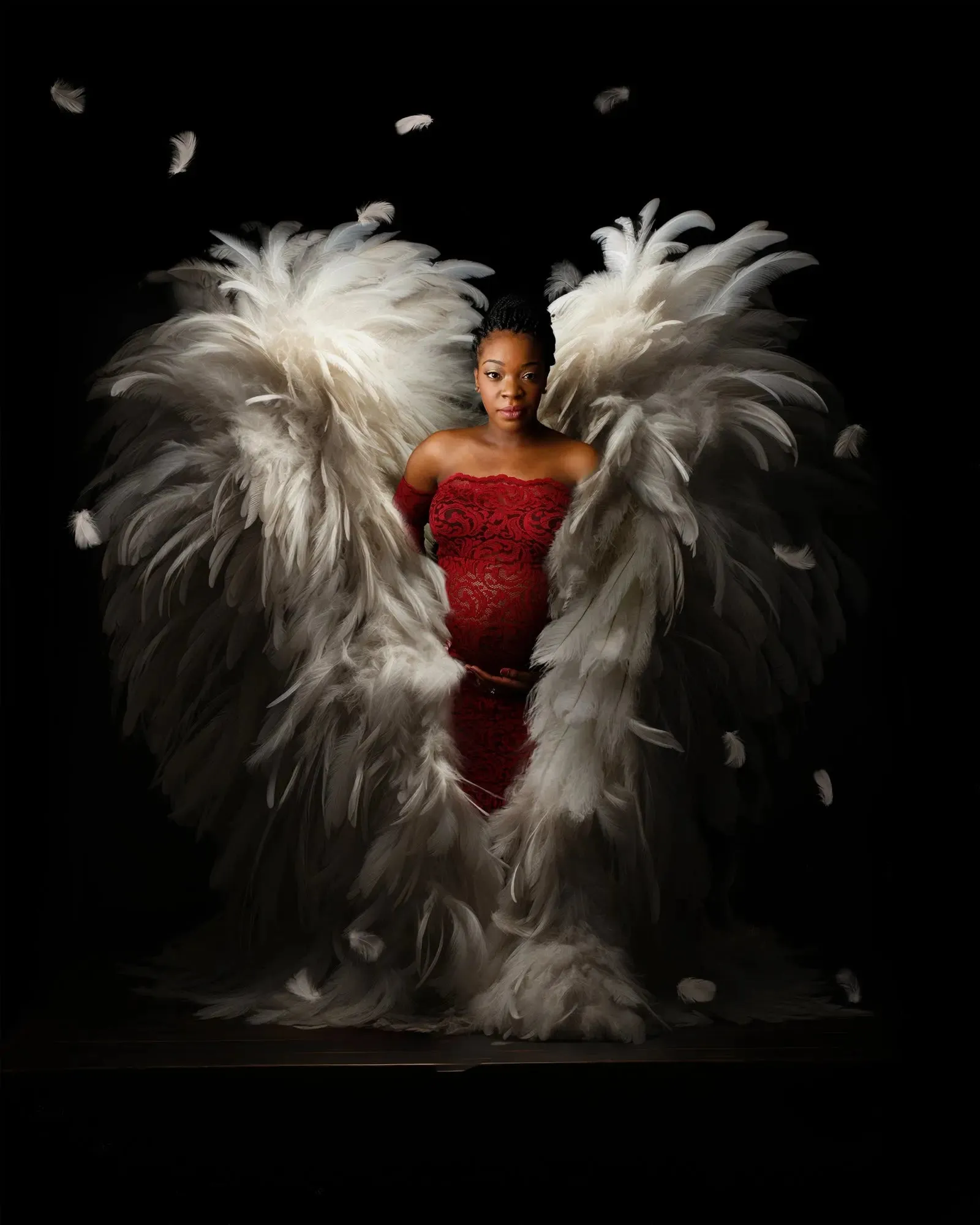 Angel Wings "Moody" Digital Background