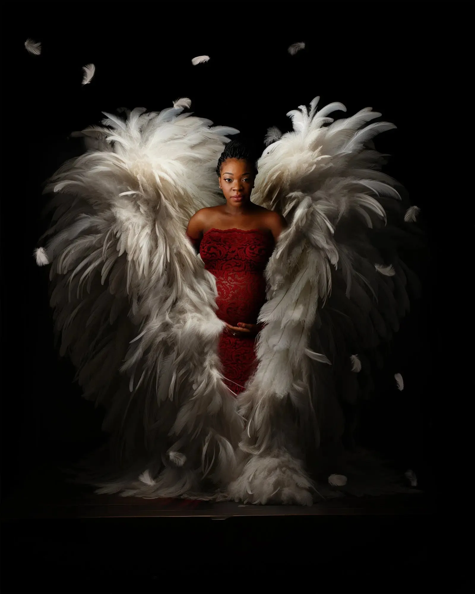 Angel Wings "Moody" Digital Background