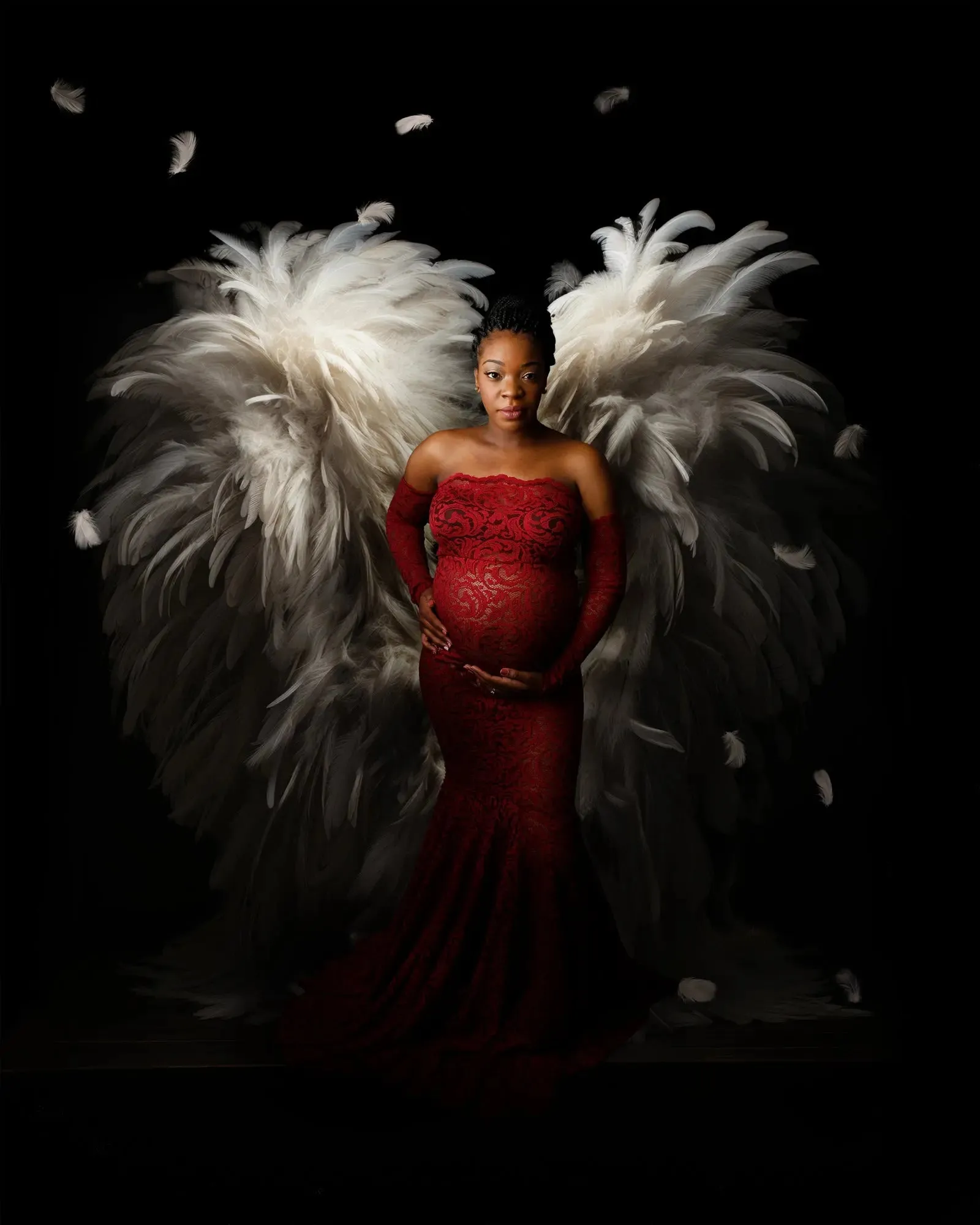 Angel Wings "Moody" Digital Background