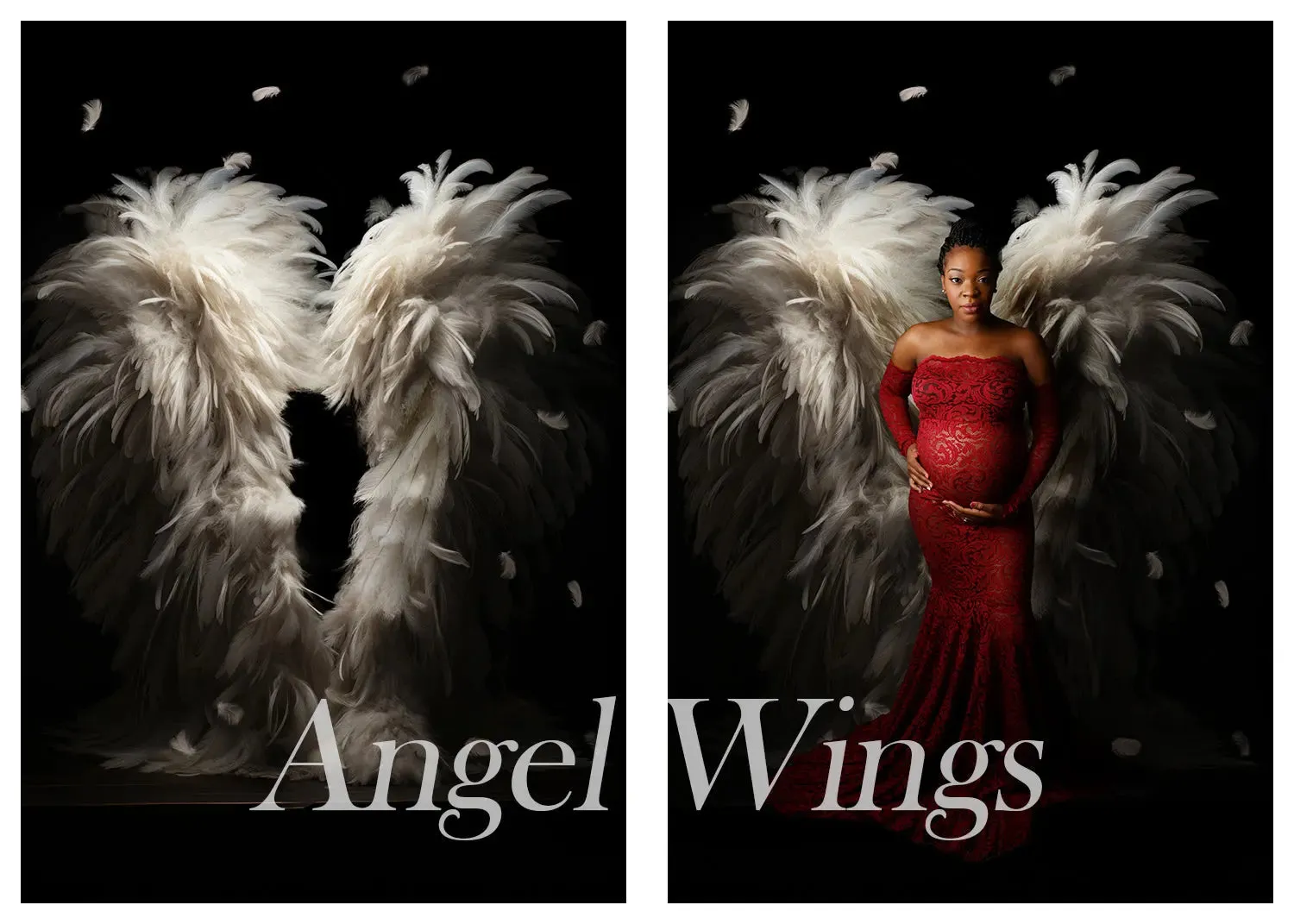Angel Wings "Moody" Digital Background