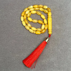 ANTIQUE AMBER MISBAHA 5x9,3mm 8,4g