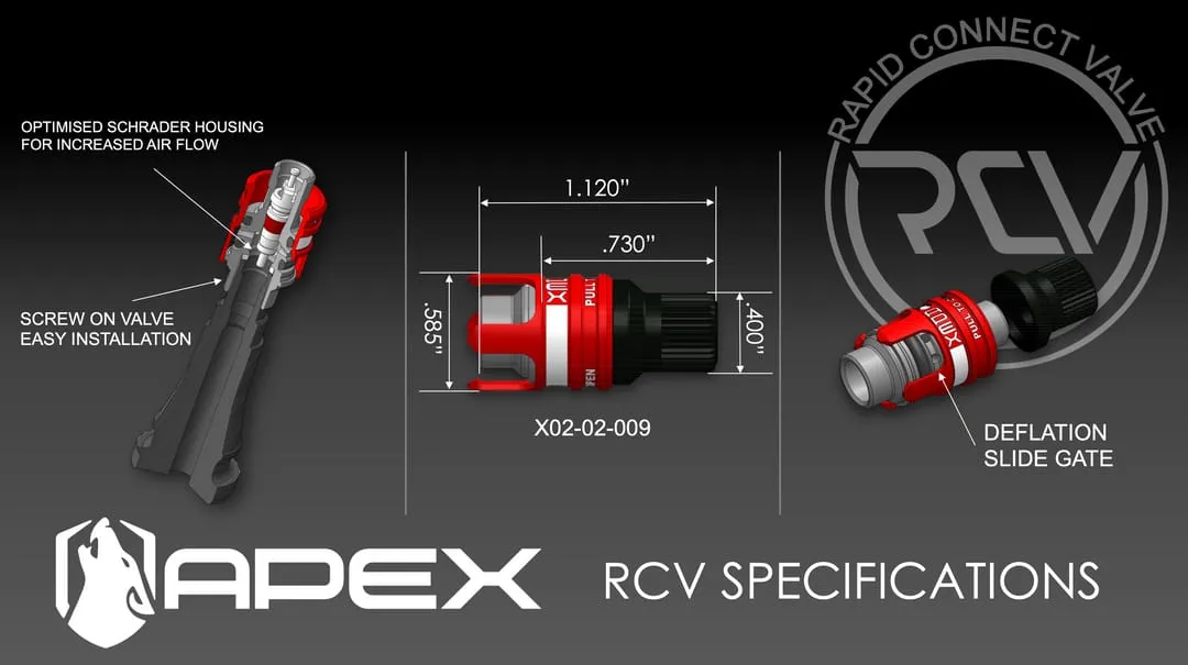 Apex RCV - Rapid Connect Valve Set of 4 - TOK