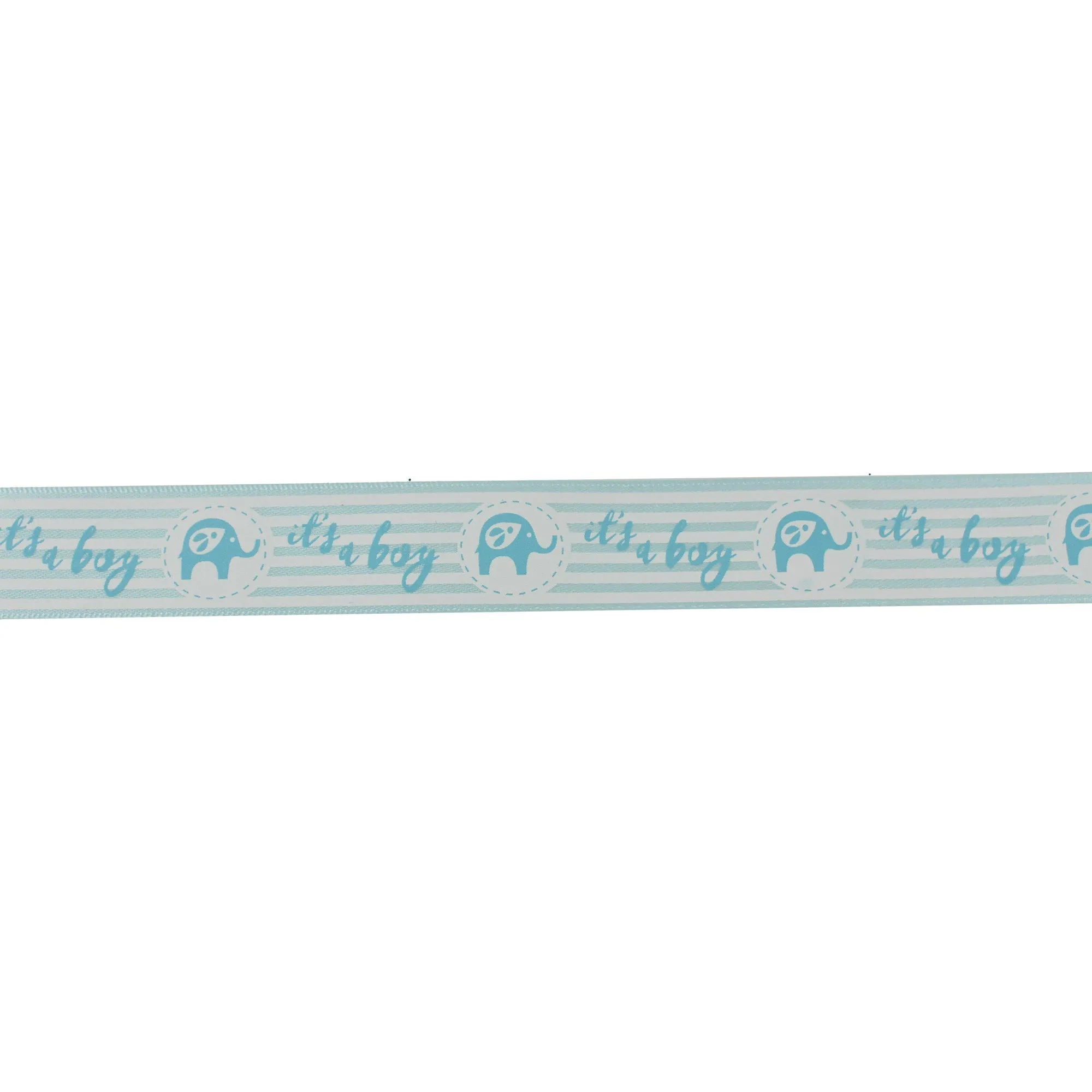Baby Elephant Ribbon, 7/8-Inch, 4-Yard - Blue