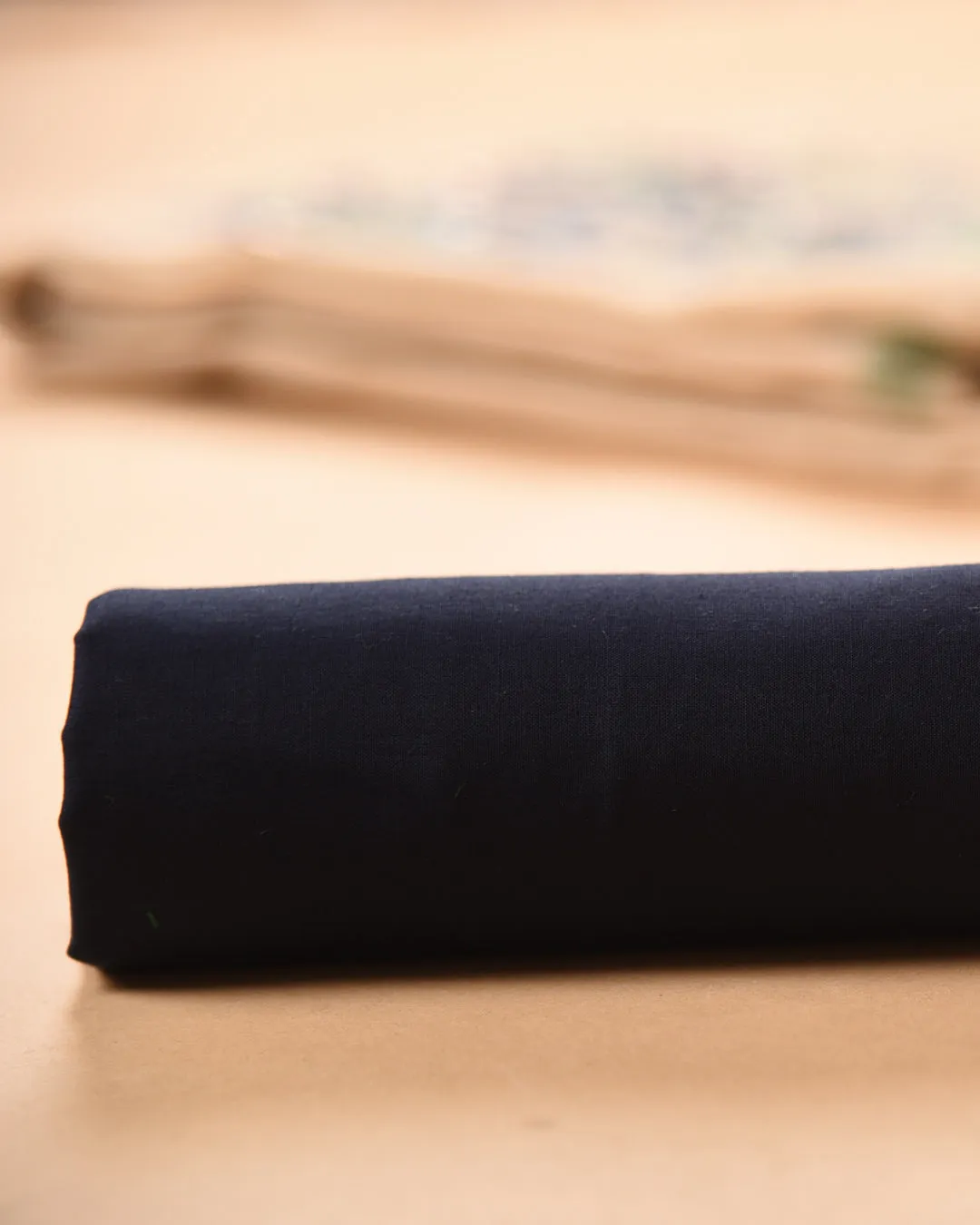Beige With Blue Chanderi Silk Blend Woven With Embroidery Unstitched Suit Fabric Set With Chanderi Silk Dupatta