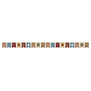 Beistle Vintage Circus Streamer 6 in  x 12' (1/Pkg) Party Supply Decoration : Vintage Circus