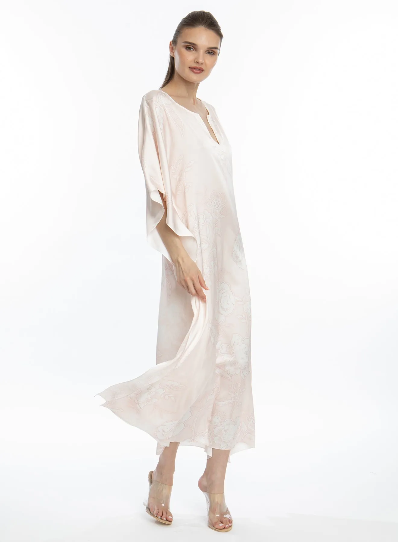 Bliss Rose Gold Long Caftan