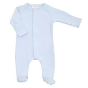 Blue Solid Footie