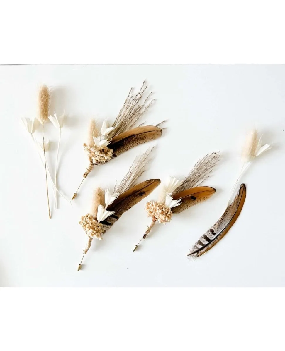 Boho Pampas Feather Pin