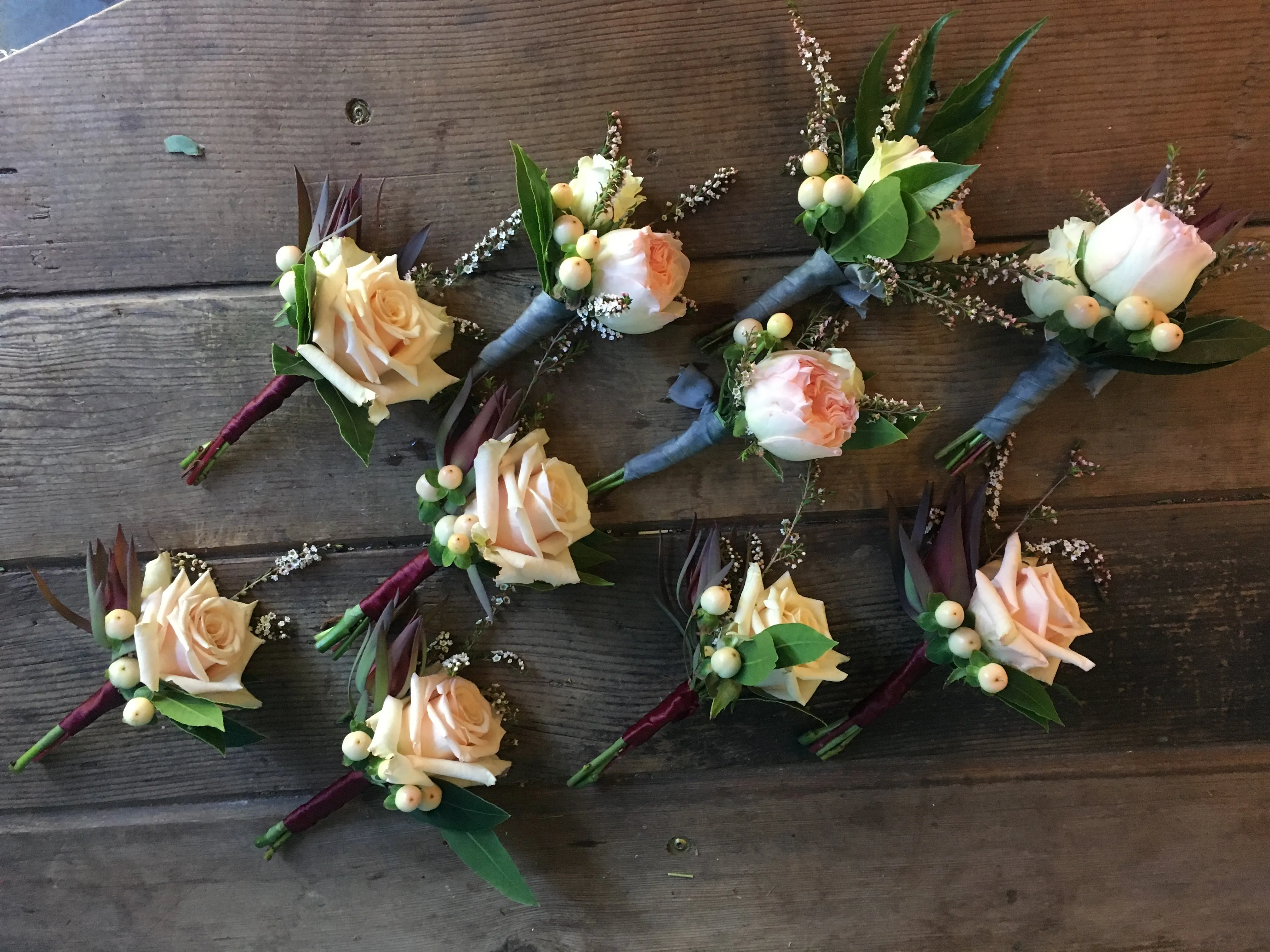 Boutonniere, small event order ($1500 minimum)